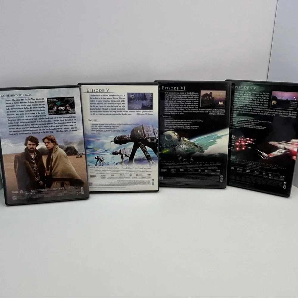 Star Wars Trilogy (DVD, 2004, 4-Disc Set, Widescreen Edition)